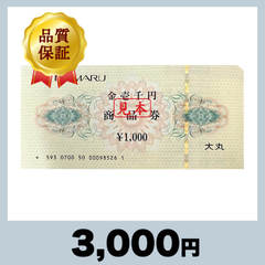 大丸 商品券 1,000円券（3,000円）